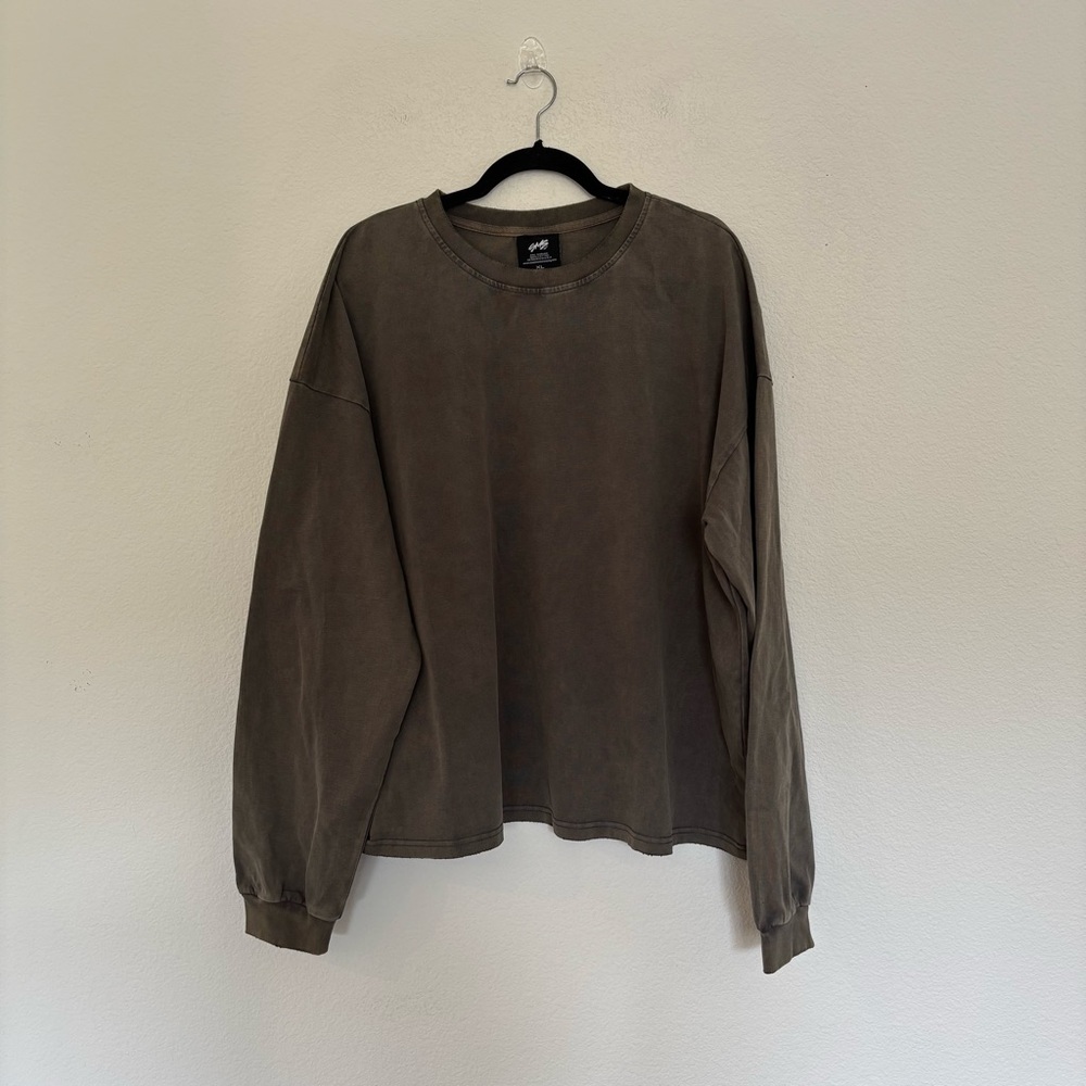 SMS Mens Blank Long Sleeve Shirt Summer Grey NWT